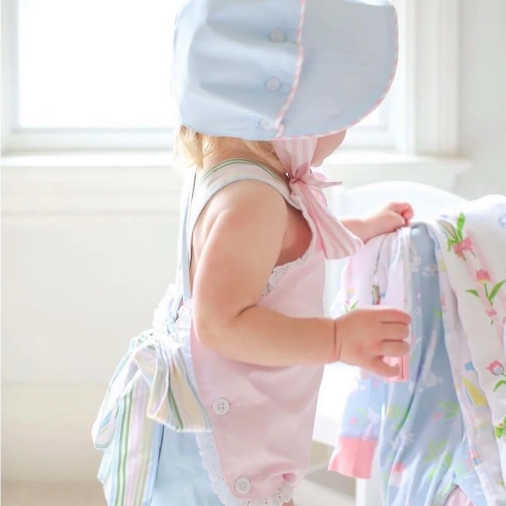The Beaufort Bonnet Company Pink and rainbow Bodysuit